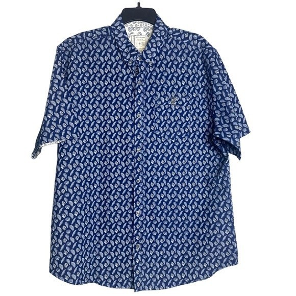 Other - Colours By Alexander Julian Short Sleeve Button Down Collar Shirt Size XL